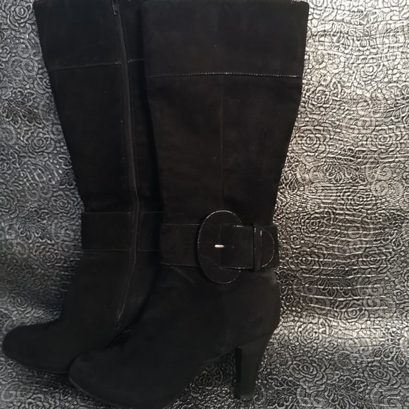 Sofft High Heel Boot size 8 black nubuck - Picture 3 of 6